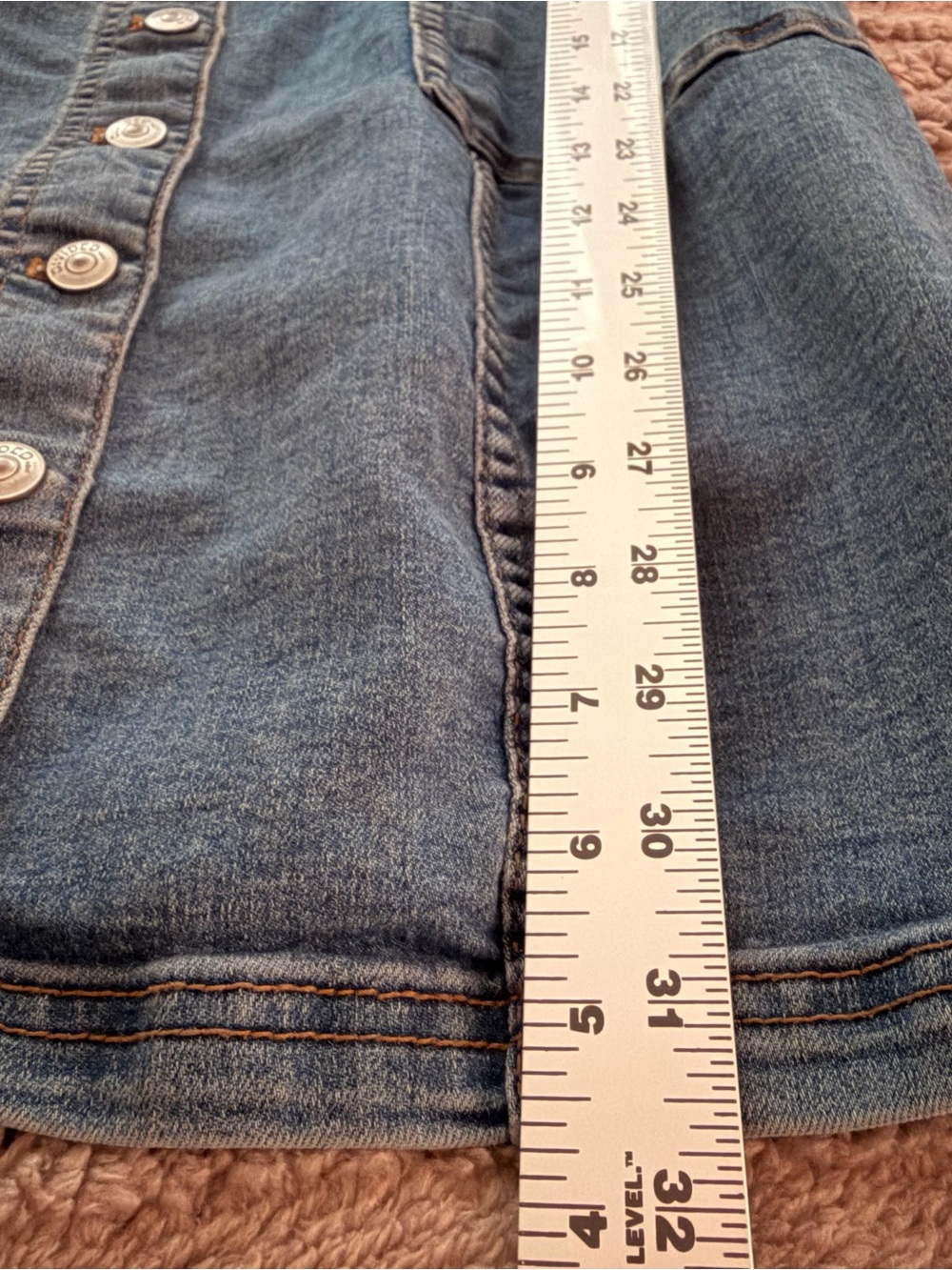 SOLD H&M Light Blue Denim Button-Front Dress size: M - Picture 5 of 7